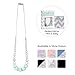 Goobie Baby Madison Silicone Teething Necklace for Mom to Wear, Safe BPA Free Beads to Chew - Mint/Marble