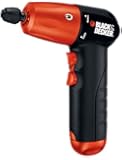 Black & Decker AD600 6-Volt Alkaline 1/4-Inch Hex Cordless Drill/Driver with Accessory Assortment