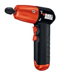 Black & Decker AD600 6 voltios desarmador taladro inalámbrico de 1 4 pulgada con batería alcalina y surtido de accesorios