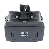 Chralter Cardboard Kit With Magnet Pupil Adjustment 3D VR Glasses Virtual Reality 3d Video Glasses Head Mount Plastic Version for 3D Movies Games 3.5 - 6 Inch Phone