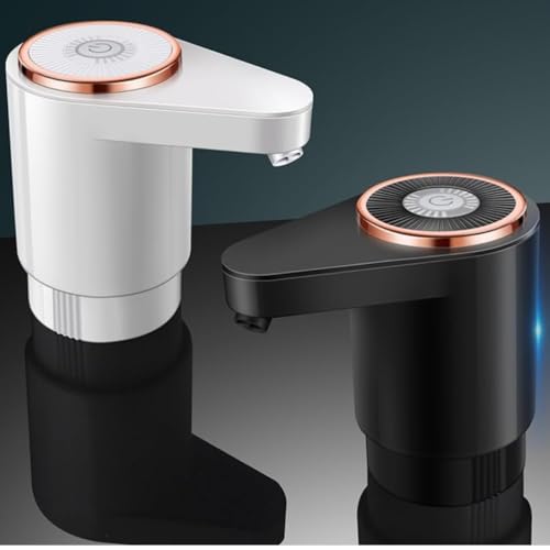 BOMBA DE ÁGUA ELÉTRICA AUTOMÁTICA PARA GALÃO – Recarregável USB, Fluxo Rápido 4X Mais Potente, Saída de Água Dupla – Ideal para Galões 5L, 10L e 20L (Preto)