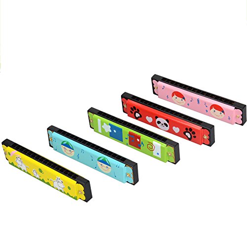 image for GreatFun 16 Holes Swan Harmonica Hooter Bugle Musical Instrument Educa