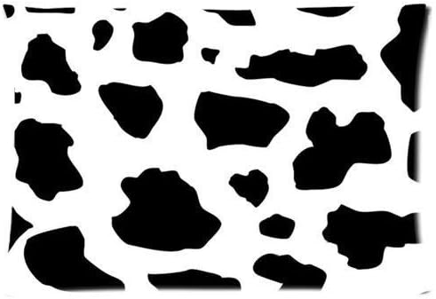 Not Rectangle Black And White Milk Cow Print Pattern Throw Pillow