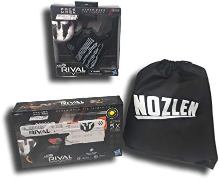 Nozlen Toys Bundle: Nerf Rival Phantom Corps Kronos XVIII-500 with Phantom Corps Face Mask Plus Bonus Bag