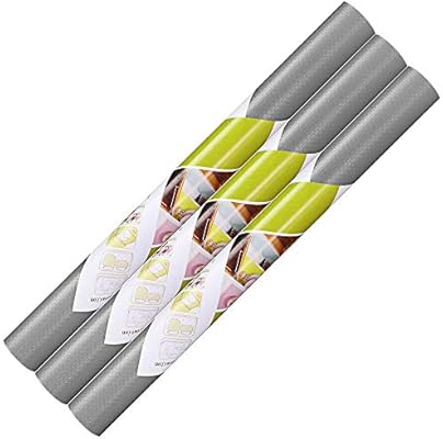 Grey Dulcii 3 Rolls Non Slip Anti Mildew Eva Shelf Liner