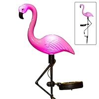 ASmile Obrecis Flamingo Ground Spike Lights Solar Powered Garden Light Waterproof Park Decorative Lawn Lamp Pathway Outdoor Yard Walkway (Solar Flamingo)