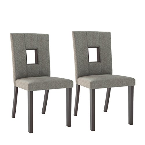 CorLiving Bistro dining chairs, Cappuccino/Grey Sand
