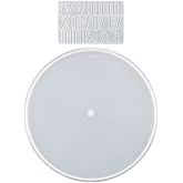 Veemoon Resin Cast Clock Mold Silicone Epoxy Casting Clock Mold Handmade DIY Roman Numerals Wall Dial Kit Round Dial Craft Making Tool Set Home Wall Hanging Ornaments
