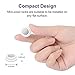 EverDigi 6-Pack Magnetic Key holders, No Drilling Key Racks Hangers with Adhesive for Wall, Light Switch, Fridge (White)