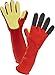 OxGord Cleaning Glove Sponge Finger Scrub Scouring Pads All-in-one for Home Kitchen Durable Rubber/Latex Powder-Free Disposable Multi-Use - Reduces Bacteria & Germs - 1 Pair