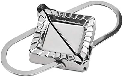 Gankmachine Dumpling Wrappers Mold Multifunctional Stainless Steel Ravioli Maker Manual Pinch Dumpling Pie Mould,as Picture Shows,13 * 10.7cm