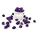 Tinksky 50pcs 3cm Artificial Roses Flower Heads Wedding Decoration (Purple)