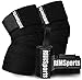 RIMSports Wrist Wraps - Knee Wraps Combo Best Knee Support for Squats - Ideal Wrist Straps for Weightlifting - Preferred Weightlifting Knee Wraps 80