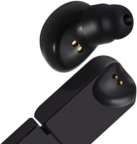 Bluetooth Earbud, TuneActive Ergonomic Smallest Invisible Wireless Car headset [Magnetic USB Charging], HD Mic with Hands-free Calling Mini Office Earphone Light Sport Headphones One Earpiece (Black)