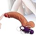 Vibrating Simulation Dicks Silicone-Dǐldo with 10 Frequency Vibration Mode Powerful Suction Cup for Hands-Free Play 8.43 inch