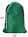 Nylon XL Laundry Bag - Locking Drawstring Closure, Machine Washable, These Large Bags Will Fit a Laundry Basket and Strong Enough to Carry up to Two Loads of Clothes (Green | 22