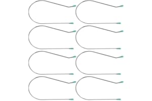 FANSOFTIKS 8Pcs Silver Hot Roller Clips - Replacement Kit for 2-Inch Curlers | Durable Securing Pins for Hair Styling Tools,Hot Roller Accessories, Curling Iron Parts