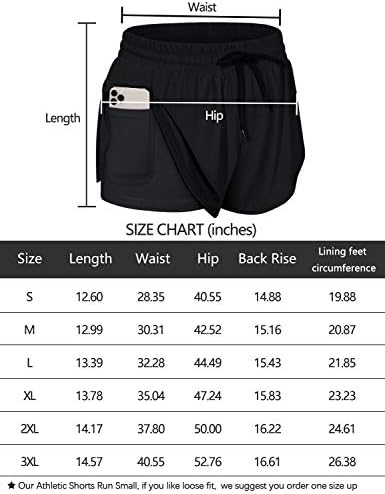 BLEVONH Women Drawstring Waist Athletic Running Shorts with Liner Inner Pocket 2 41CRDk3u2yL. AC