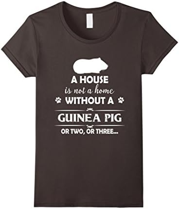 Womens A House Is Not A Home Without A Guinea Pig T shirt Small Asphalt