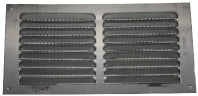 AmigRectangular Premium Aluminium Grille 4" x 8"| Air Vent Cover | For Wall, Sidewall and Ceiling | 3,9 x 7,9 Inch | Silver