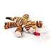 BabyHuggle Tiger Pacifier - Stuffed Animal Binky, Soft Plush Toy with Detachable Silicone Baby Dummy, Paci Clip Leash & Squeaky Sound. Teether Holder. Safe & Soothing Baby Shower Gift for Boys & Girls