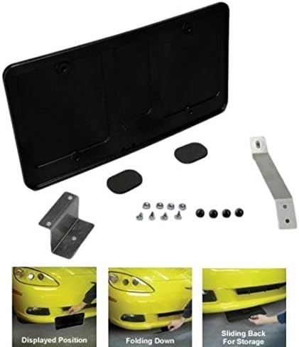 2006-2013 Corvette Z06 & Grand Sport Retractable Hand Operated License Plate Frame