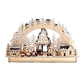 BRUBAKER Christmas LED Light Arch - Winter Landscape - 17.1 x 10.6 x 4 Inches