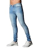 XARAZA Men's Skinny Slim Fit Stretch Jeans Denim Pencil Pants