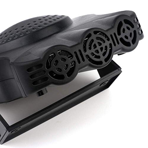 Portable Car Heater,30 SFast Heating Defrost Defogger Space Automobile Windscreen Heater, Heat Cooling Fan Ceramic Heater 3-Outlet Plug Adjustable Thermostat in Cigarette Lighter