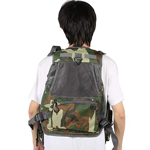 VGEBY Angeljacke Outdoor Multifunktionale Jacke Jagd Angeln Reise Tarnweste mit Taschen – Bild 8