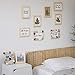 Wallniture Alps DIY Wall Decor Picture Frames 4x6 Inch Photos Table Top Display or Wall Mount, Set of 10 Natural Finish