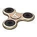 Trianium Fidget Spinner [Tri-Ranger Classic Charcoal-Black/Gold] Phone Stress Reducer toys for Kids, Adult [Flick+Spin] Single/both Hands Finger Figit Spinner Toys Perfect For Anxiety,Autism,Boredom