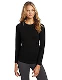 Duofold Women's Heavy Weight Double Layer Thermal Shirt, Black, Medium