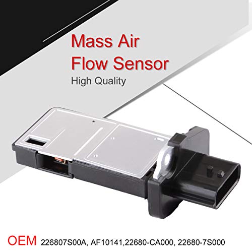 ESPEEDER MAF Sensor Mass Air Flow Meter 22680-7S000, 22680-CA000 for Nissan 370ZÂ AltimaÂ ArmadaÂ Frontier Sentra PathfinderÂ InfinitiÂ FX35Â G37Â QX50Â Peugeot 206Â Suzuki Equator & More