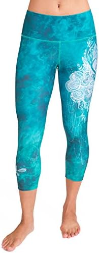 Inner Fire Deer Love - Capri Yoga Pant - 10 (Large)
