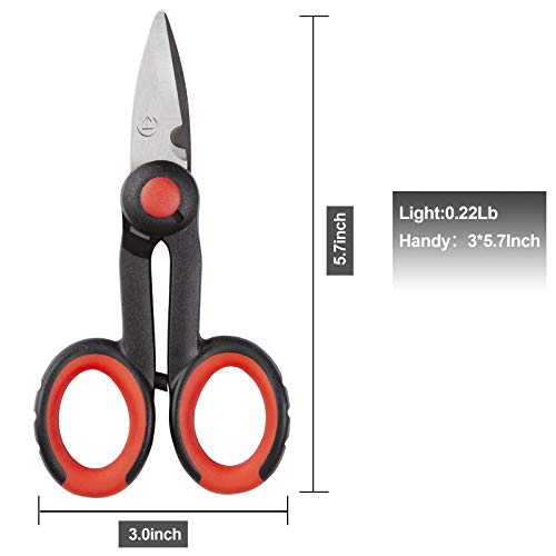 BXIO tijeras de Pesca Angelschere mit Umhängeband und Nylonscheide, strapazierfähig, rutschfest, Faserkabelschneider… – Bild 3