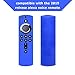 WERONE Silicone Cover/Case for Fire TV 4K/Fire TV (3rd Gen)/Compatible with All-New 2nd Gen Alexa Voice Remote Control (Night-Glow Blue)
