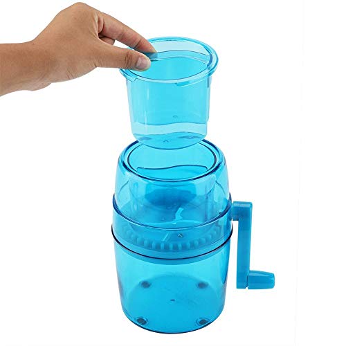 Asixx Eiscrusher, 1.1L Ice Crusher Handbuch, Ice Chopper Machine mit Handkurbel Ice Chopper Maker für Cocktails – Bild 3