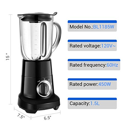 Professional Blender, Smoothie Blender with 53 Oz BPAFree Pitcher