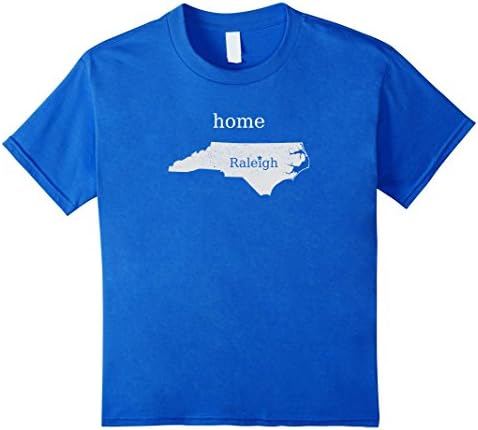 Kids North Carolina Home City T-Shirt - Raleigh 12 Royal Blue