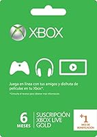 Membres&iacute;a 6 Meses Xbox Live Gold + 1 Mes adicional - Standard Edition