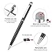 Stylus Pen for Touch Screens, Youhu 10PCS Capacitive Stylus Pen 2 in 1 Universal Ballpoint Stylus Pens for IPad,iPhone,Samsung,HTC,Kindle,Tablet, Black Ink, Mesh Fiber Tip (Multicolor)