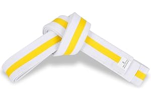 Ultimate Knockout Solid Karate Belts with 9 Rows of Stitching, Ideal for Traditional Karate, MMA, Judo, Taekwondo