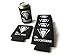 Forum Novelties 6 Pack of Insulated Beer and Soda Can Covers Sleeves-The Groom, The Best Man, The Groomsman-Black Neoprene for Bachelor Party