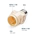 Cable Matters ETL Listed 2-Pack Light Socket to Plug Adapter (Light Socket Outlet/Light Bulb Adapter) with 2X AC Outlets in Ivory