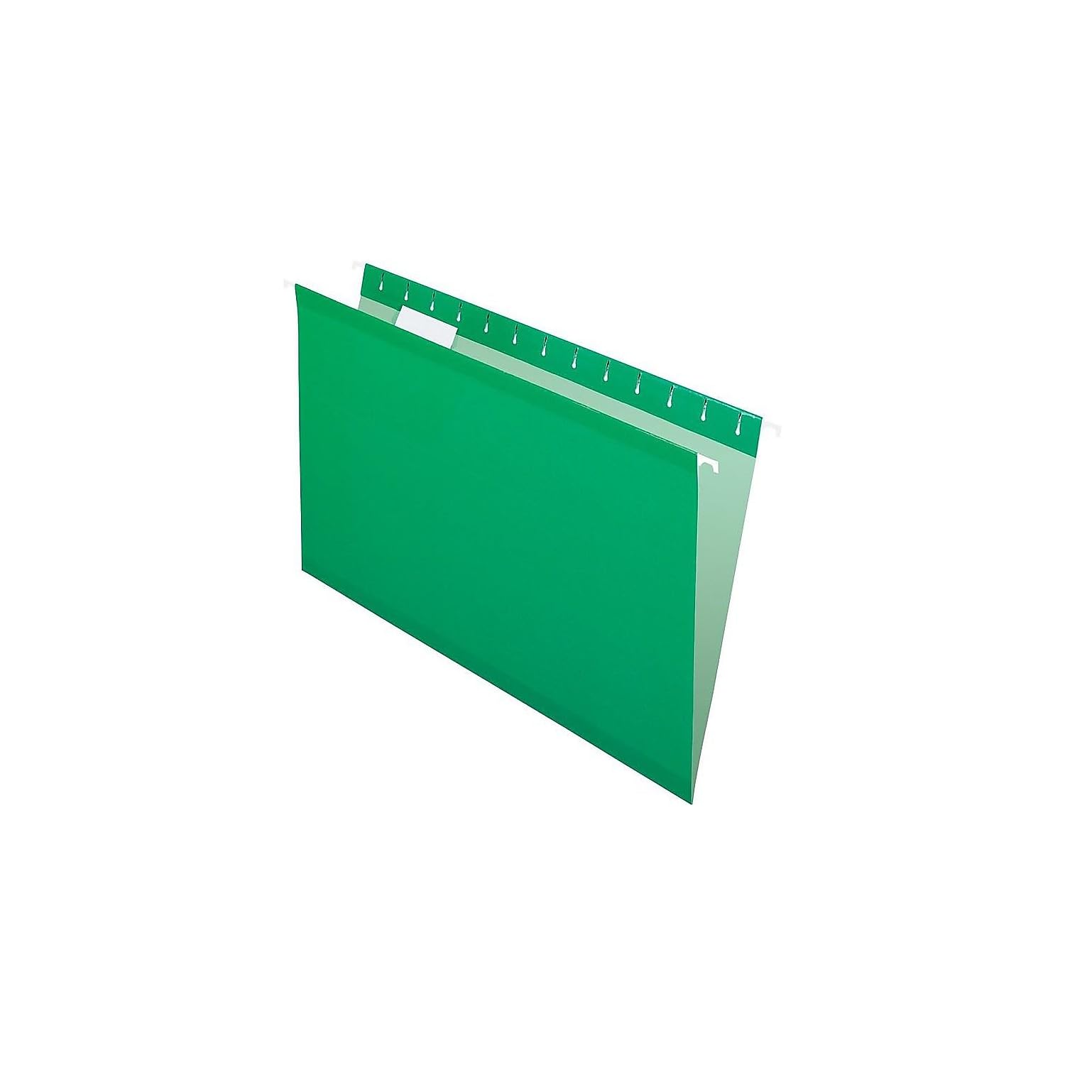 Pendaflex Reinforced Hanging Folders, Legal Size, Bright Green, 1/5 Cut, 25/BX (4153 1/5 BGR)