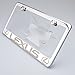 100% Stainless Steel Lexus Laser Engrave Chrome Mirror Polish License Plate Frame Holder with Logo Steel Screw Caps