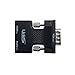 avedio links HDMI Female To VGA Male Adapter,Support Audio Inclueding 3.5 mm Stereo Cable,Black