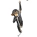Collections Etc Swinging Monkey Hanging Yard Decoration, Black