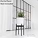 Sona Home Adjustable Mid Century Plant Stand, Available in 3 Sizes, 3 Colors – Modern Plant Stand for Indoor & Outdoor Use, Planter Stand Only (High, Black)thumb 2